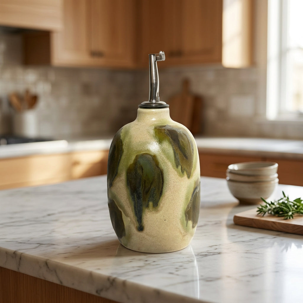 Olive Grove Ceramic Oil Cruet