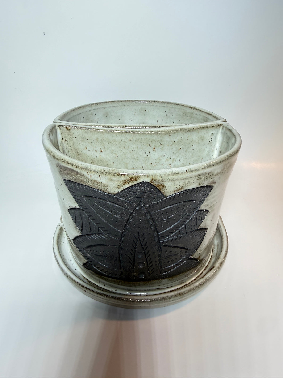 Lotus Garden Bookend Planter