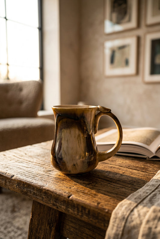 Caramel Cream Marbled Mug