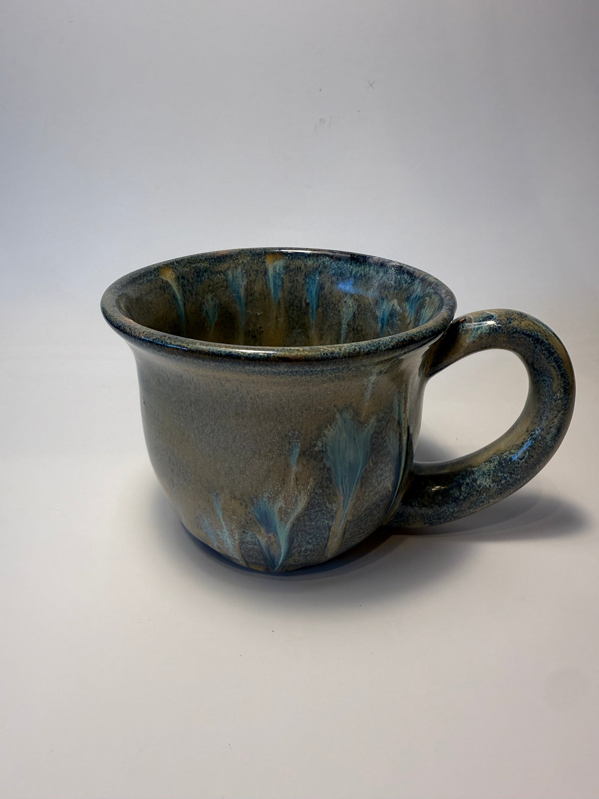 Blue Feather Mug
