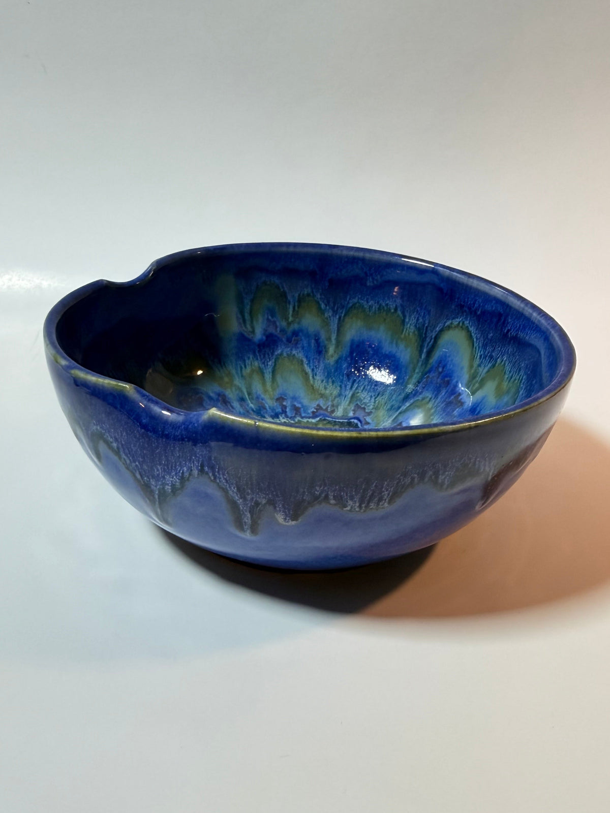 Blue Whirlpool Ceramic Bowl