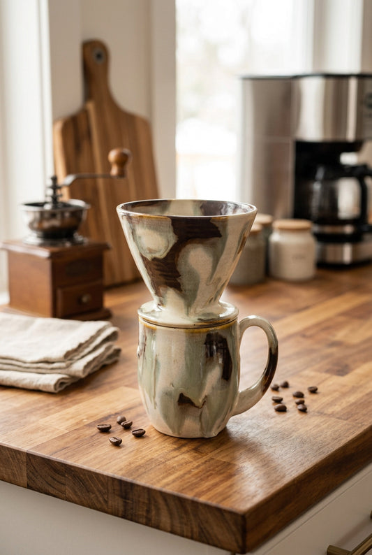 Celadon Smoke Pour-Over Coffee Set