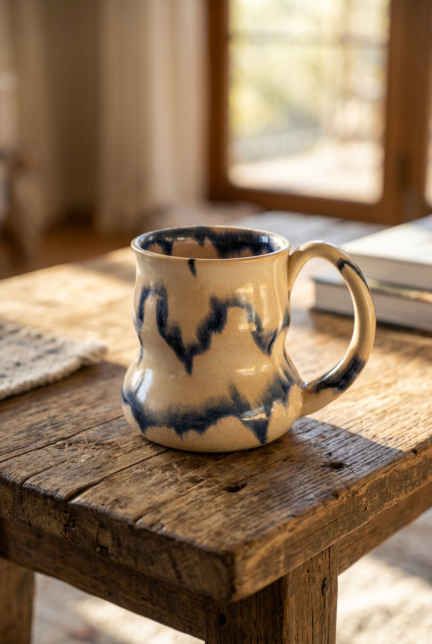 Cobalt Zigzag Mug