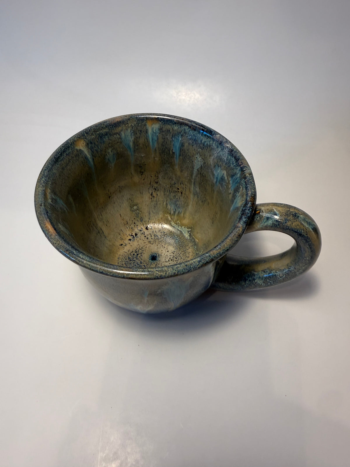 Blue Feather Mug