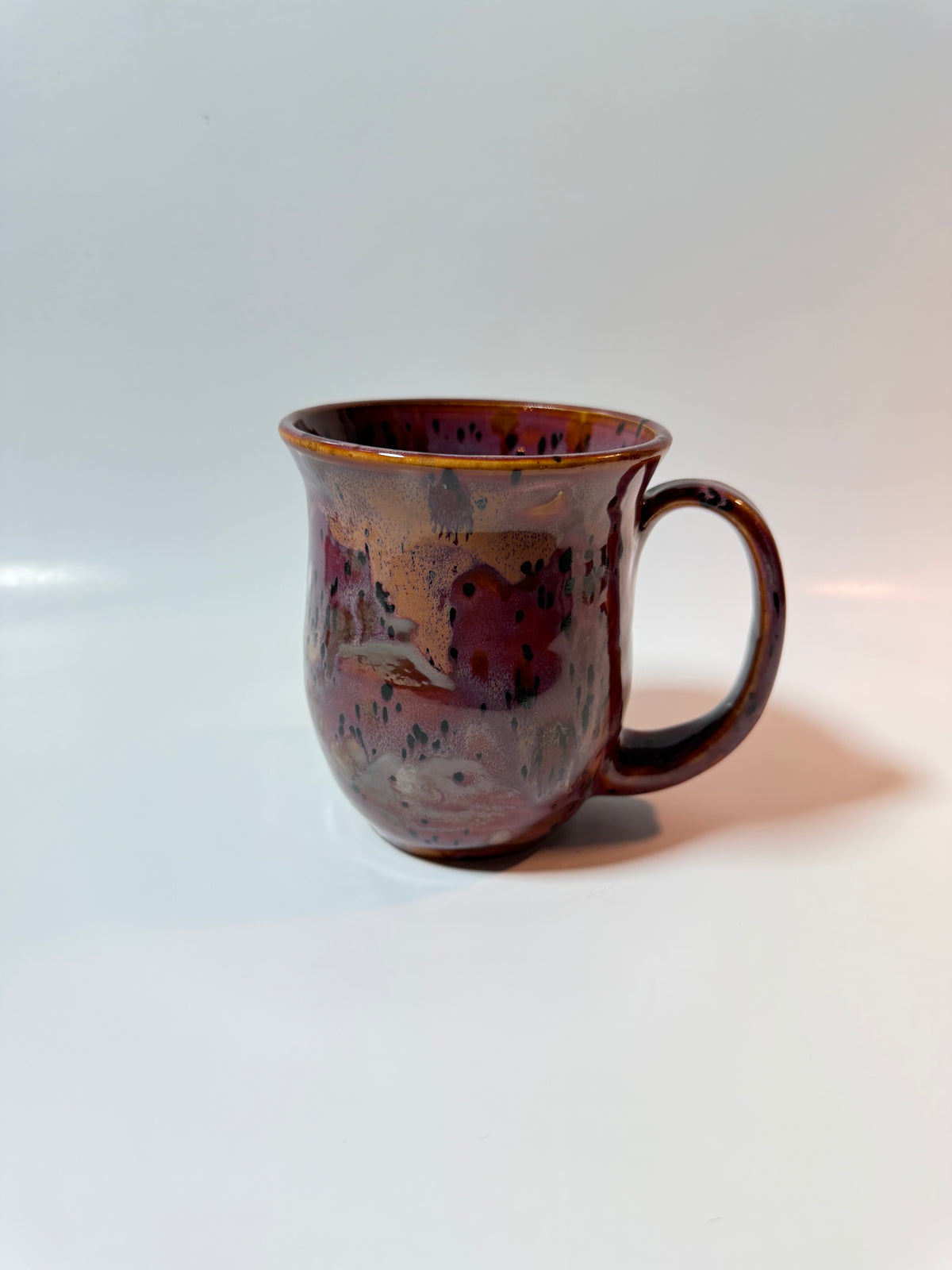 Burgundy Ember Speckled Mug