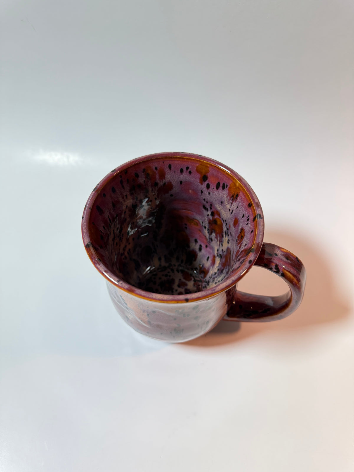 Burgundy Ember Speckled Mug