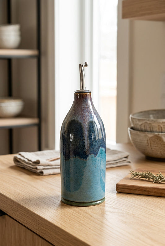 Twilight Drip Ceramic Oil Cruet